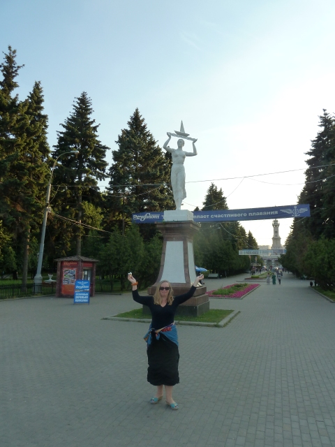 A visit to a park on Leningradsky Avenue and the Rechoy Vokzal subway station offered a glimpse of "real" Russian life. Photo credit: M. Ciavardini