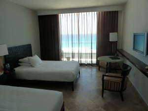 A waterfront room at the Hyatt Regency Cancun. Photo credit: M. Ciavardini