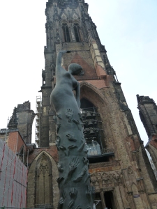 St. Nikolai, in Hamburg, Germany, now serves as a memorial to victims of World War II. Photo credit: M. Ciavardini